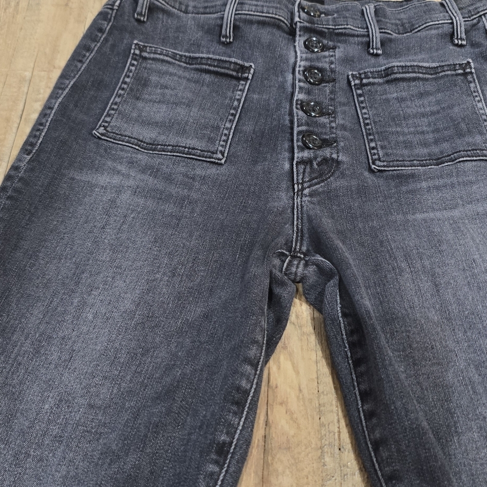 Mother Black Cropped Jeans - Picture 13 of 15